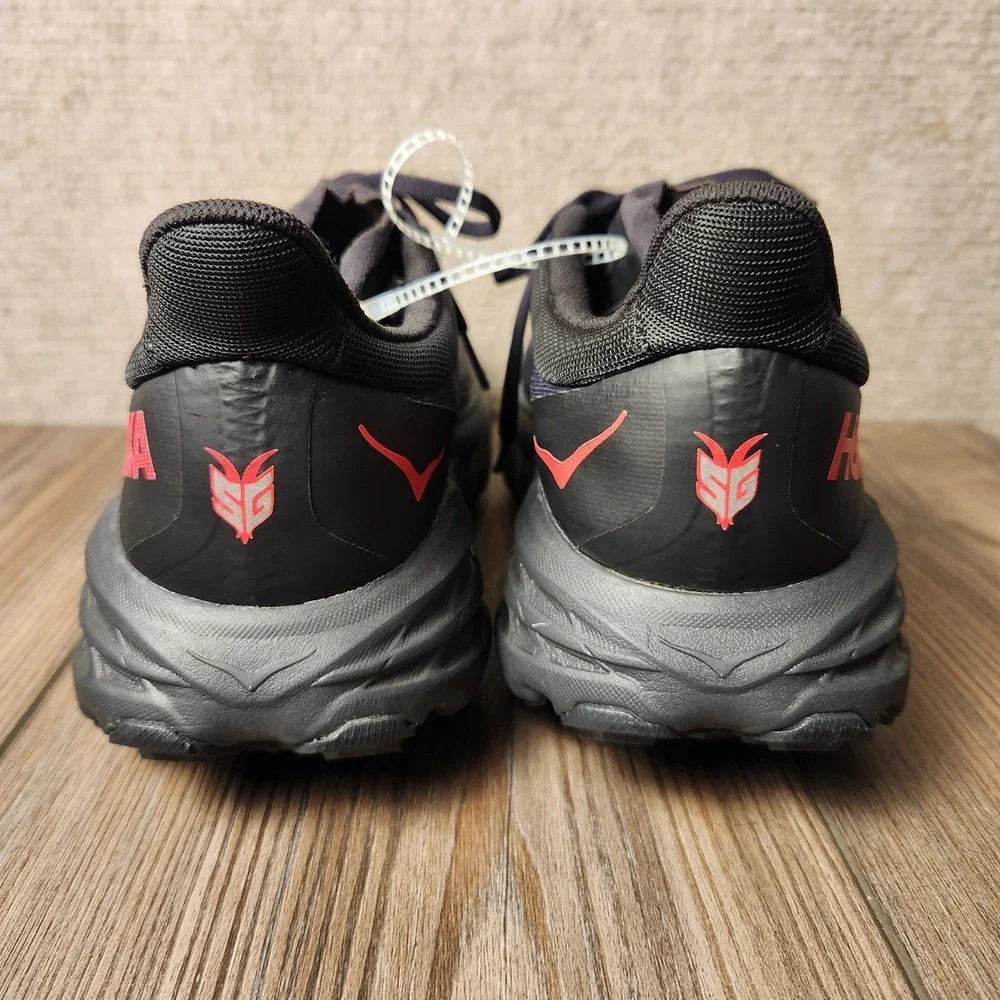 Hoka Speedgoat 5 GTX Mens 10 Black Purple Gore-Tex Trail Running‎ Shoes 1127912